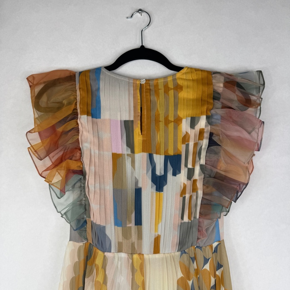 PANKAJ & NIDHI Norma Pleated Maxi Dress - Sz 0 - Picture 9 of 13